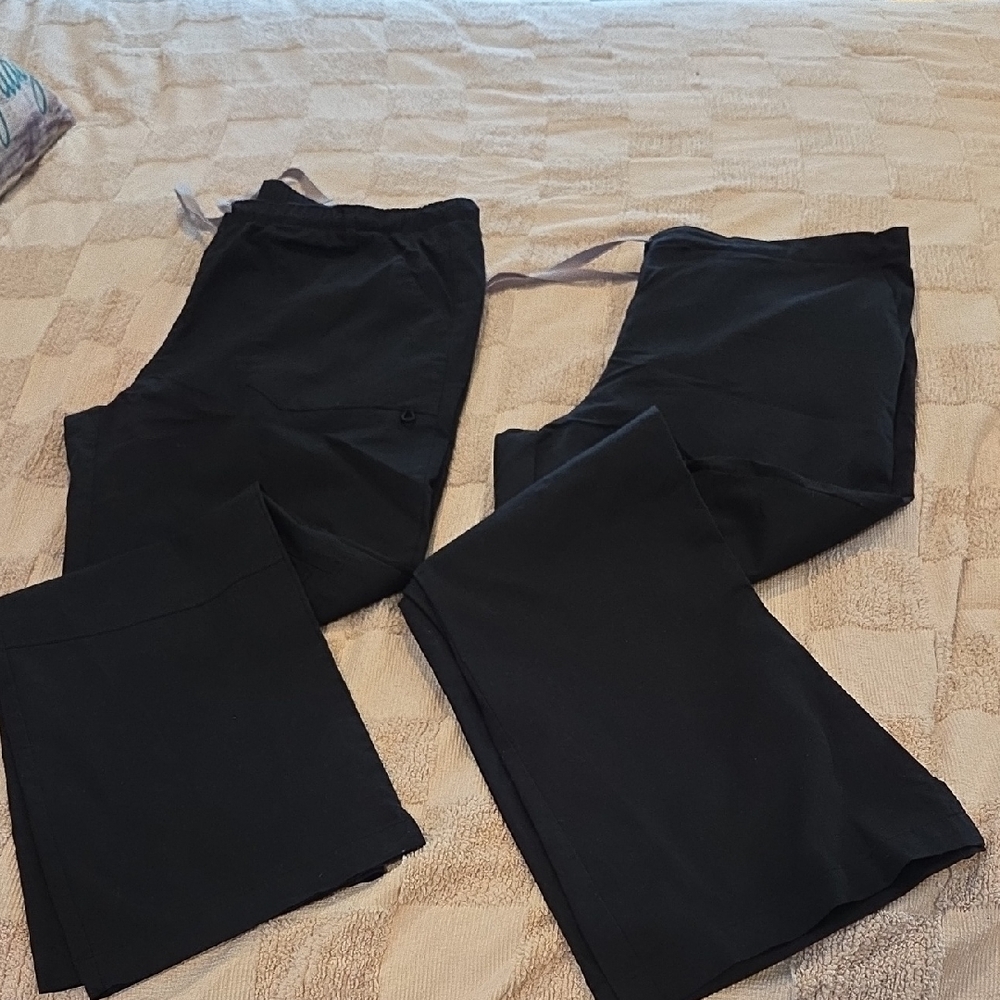 This Is 3 Pieces. 2 Pairs Of Black Pants And A Top